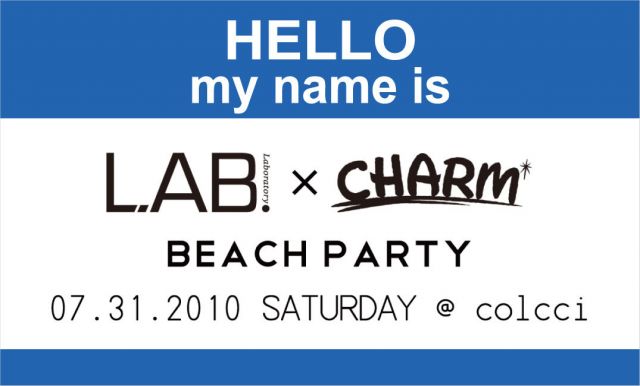 LAB. × CHARM Beach Party