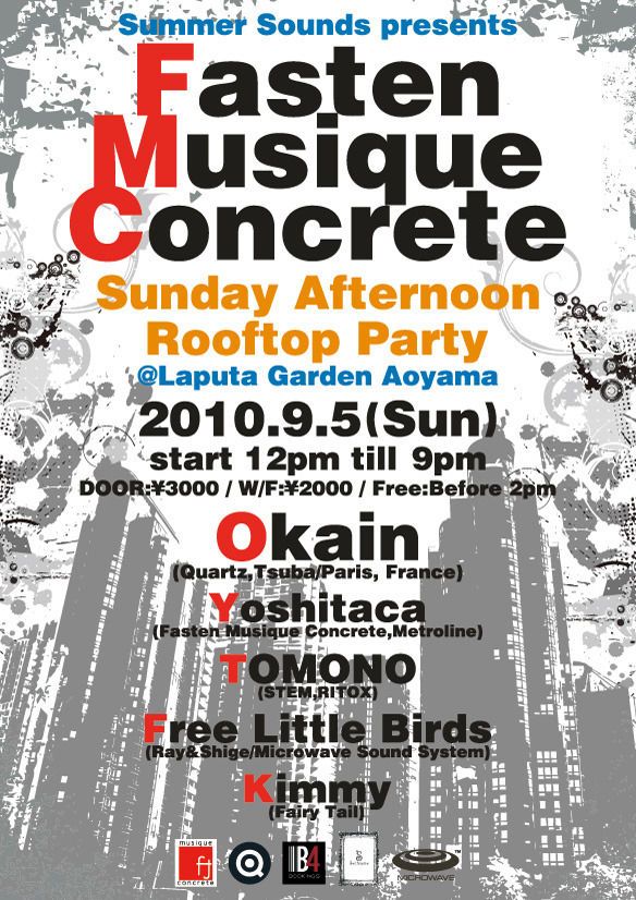 Fasten Musique Concrete Sunday Afternoon Rooftop Party