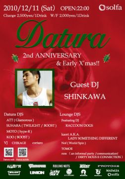 Datura 2nd ANNIVERSARY & Early X'mas Party!