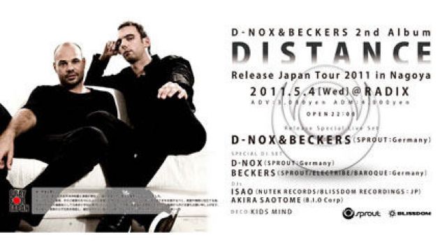 D-NOX ＆ BECKERS 2nd Album "DISTANCE" Release Japan Tour in Nagoya