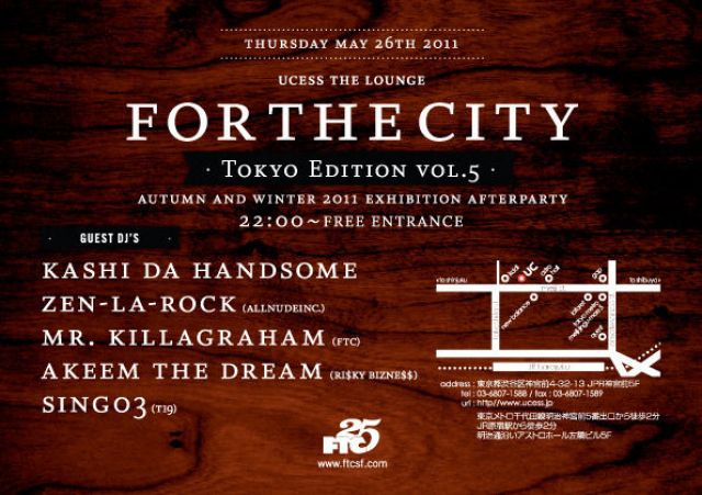 FOR THE CITY - TOKYO EDITION VOL.5 -