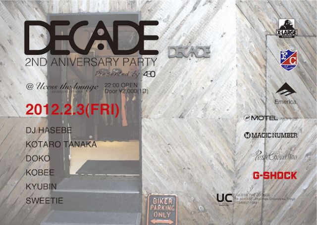 DECADE 2nd Anniversary PARTY 