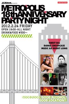 METROPOLIS 18th ANNIVERSARY PARTY NIGHT!!