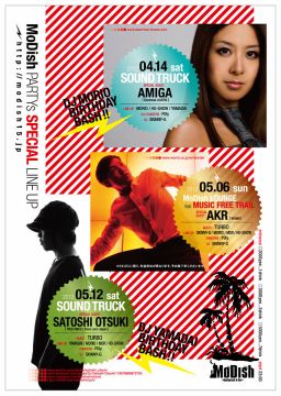 2012/05/06(SUN)  MUSIC FREE TRAIL feat AKR (WOMB) @MoDish