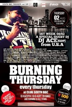 BURNING THURSDAY vol.158 "GUEST DJ ACE"
