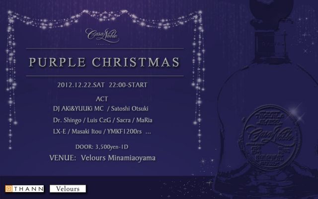 Casa Noble Japan presents PURPLE CHRISTMAS Supported By THANN