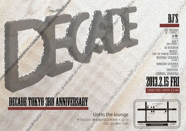 DECADE 3RD ANNIVERSARY PARTY