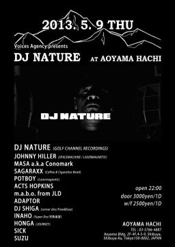 DJ NATURE at AOYAMA HACHI