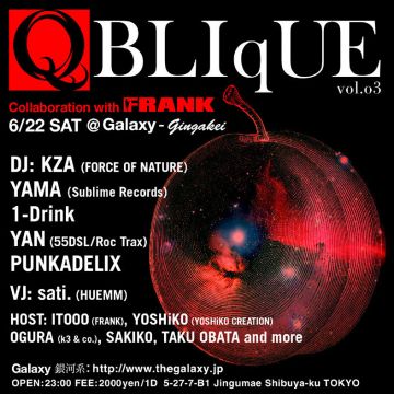 QBLIqUE vol.3 Collaboration with FRANK BOOK JP