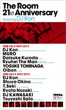 The Room 21st Anniversary -featuring DJ Kon- DAY 2