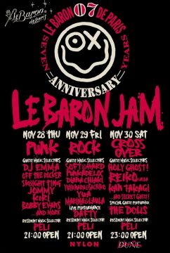 Le Baron de Paris 7th Anniversary Party “Le Baron JAM -ROCK-” with NYLON JAPAN