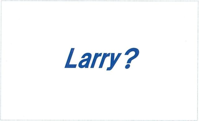 Larry? vol.10 -3rd ANNIVERSARY- "TO THE FUTURE"