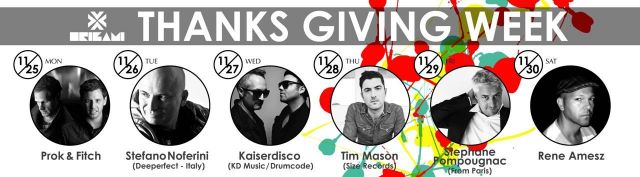 Kaiserdisco(KD Music/Drumcode) -THANKS GIVING WEEK-