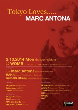 Tokyo Loves.....MARC ANTONA