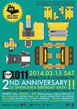 FIX 2ND ANNIVERSARY + DJSHINKAWA B.D Bash!!