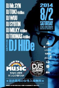 Turn up the music２周年×DJ’s SUMMIT vol.3 サンロク祭りSP