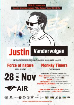 Justin Vandervolgen "My Rules" 2014 Tour Ex