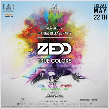 ZEDD New Album "TRUE COLORS" Official Release Party