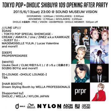 TOKYO POP × DHOLIC SHIBUYA 109 OPENING AFTER PARTY