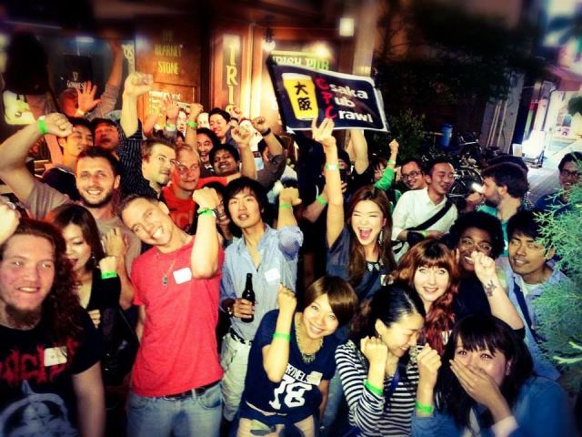 ◆OSAKA PUB CRAWL ◆ 大人数グループでバー/クラブ巡り！インターナショナルパーティー！