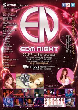 7/11(SAT) EDM NIGHT@Omnibus Sapporo