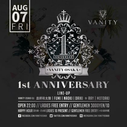 VANITY OSAKA 1st Anniversary PARTY Day1
