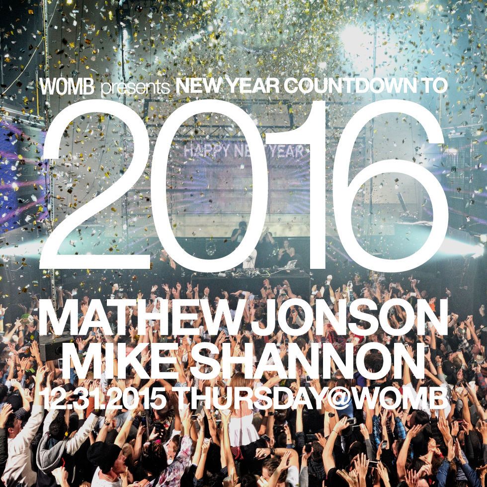 WOMB PRESENTS NEW YEAR COUNTDOWN TO 2016