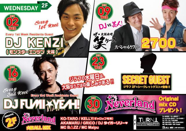 2F Neverland / SPECIAL GUEST : DJ KENZI