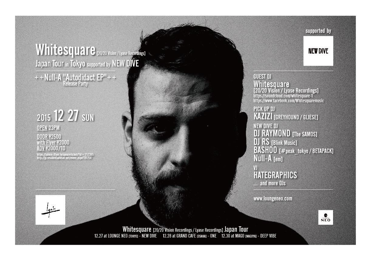 Whitesquare (20/20 Vision / Lyase Recordings) Japan Tour in Tokyo