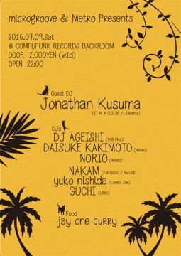 microgroove & Metro Presents "Jonathan Kusuma (I’M A Cliche / Jakarta)"