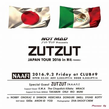 ZUTZUT JAPAN TOUR 2016 in 東北