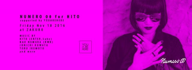 NUMERO 00 for HITO supported by YOUAREHERE