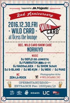 WILD CARD 2nd Anniversary at Ucess the lounge Supported by Majestic Japan