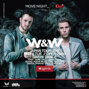 MOVE NIGHT＿ × DJ MAG JAPAN Presents  W&W JAPAN TOUR 2017 in TOKYO