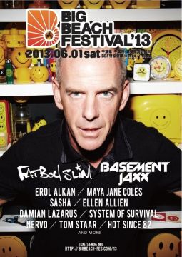 「BIG BEACH FESTIVAL '13」追加ラインナップにSasha、Ellen Allien、Damian Lazarusらが発表