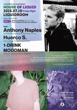 「LIQUIDROOM 11th ANNIVERSARY HOUSE OF LIQUID」にAnthony Naples、Huerco S.が出演決定