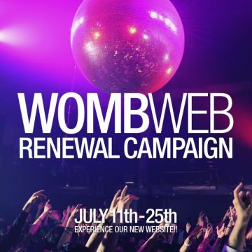 渋谷「WOMB」のウェブサイトがリニューアル